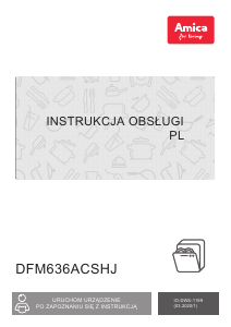 Instrukcja Amica DFM636ACSHJ Zmywarka