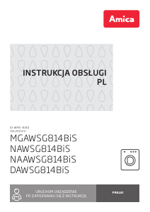 Instrukcja Amica MGAWSG814BiS Pralka