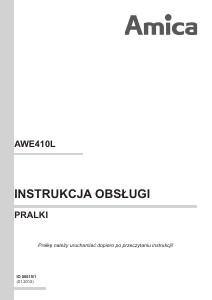 Instrukcja Amica AWE410L Pralka