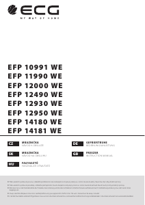 Bedienungsanleitung ECG EFP 10991 WE Gefrierschrank