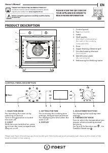 Manual Indesit IO K58HS B Cuptor