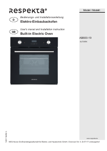 Bedienungsanleitung Respekta AB600-19 Backofen