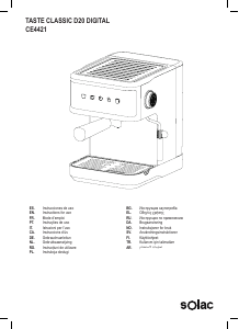 Manuale Solac CE4421 Taste Classic D20 Digital Macchina per espresso