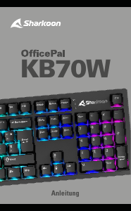 Manuale Sharkoon OfficePal KB70W Tastiera