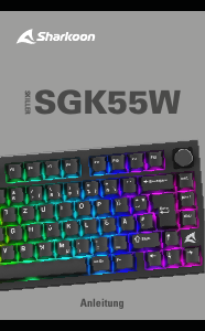 Vadovas Sharkoon Skiller SGK55W Klaviatūra