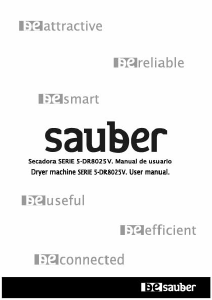 Manual Sauber SERIE 5-D R8025V Máquina de secar roupa