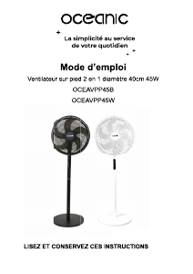 Handleiding Oceanic OCEAVPP45B Ventilator