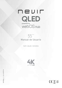 Manual de uso Nevir NVR-Q8480-55KWBA Televisor de LED