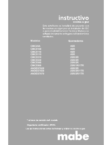 Manual de uso Mabe CMC20AXX-2 Cocina