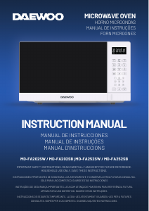 Manual Daewoo MD-FA252SW Micro-onda