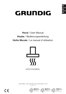 Bedienungsanleitung Grundig GDKP5464BBSC Dunstabzugshaube