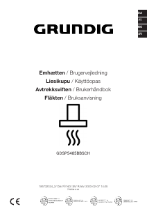 Käyttöohje Grundig GDSP5485BBSCH Liesituuletin