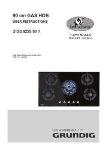 Manual Grundig GIGG 9235150 X Hob