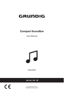 Bruksanvisning Grundig GSB 900 Hembiopaket