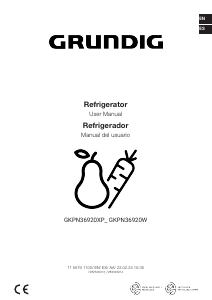 Manual de uso Grundig GKPN 36920 W Refrigerador
