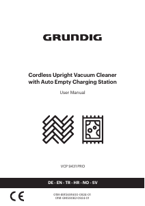 Bruksanvisning Grundig VCP 9431 PRO Dammsugare