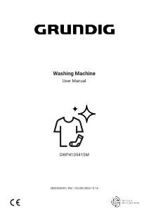 Bruksanvisning Grundig GWP4105415M Tvättmaskin