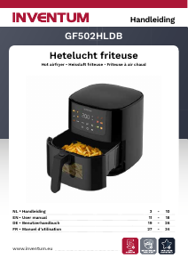 Bedienungsanleitung Inventum GF502HLDB Fritteuse