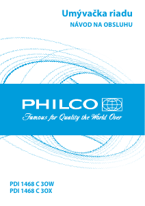 Hướng dẫn sử dụng Philco PDI 1468 C3OW Máy rửa chén