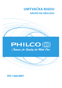 Návod Philco PDI 1468 BBIT Umývačka riadu