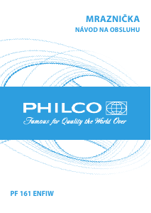 Handleiding Philco PF 161 ENFIW Vriezer