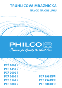 Návod Philco PCF 308 DFPI Mraznička
