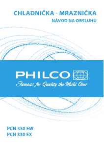 Návod Philco PCN 330 EX Chladnička s mrazničkou