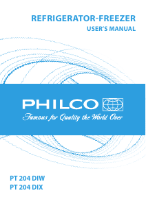 Használati útmutató Philco PT 204 DIX Hűtő és fagyasztó