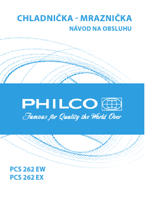 Használati útmutató Philco PCS 262 EX Hűtő és fagyasztó