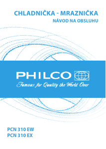 Návod Philco PCN 310 EX Chladnička s mrazničkou