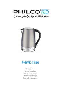 Bruksanvisning Philco PHWK 1780 Vattenkokare
