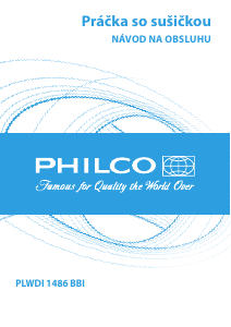 Návod Philco PLWDI 1486 BBI Práčka so sušičkou