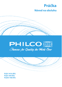 Návod Philco PLDI 1410 ATG Práčka