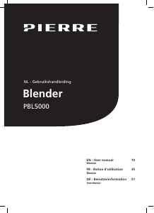 Mode d’emploi Pierre BL5000 Blender