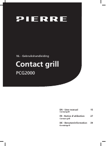 Mode d’emploi Pierre PCG2000 Grill