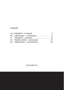 Bruksanvisning Rosenborg WS2811 Väderstation