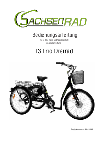 Bedienungsanleitung Sachsenrad T3 Trio Fahrrad