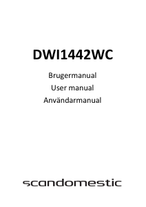 Bruksanvisning Scandomestic DWI1442WC Diskmaskin
