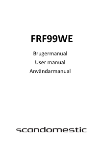 Bruksanvisning Scandomestic FRF99WE Frys