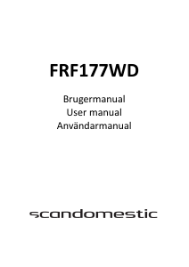 Bruksanvisning Scandomestic FRF177WD Frys