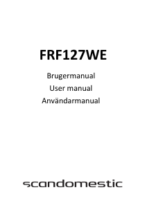 Bruksanvisning Scandomestic FRF127WE Frys