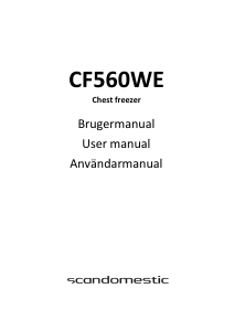 Bruksanvisning Scandomestic CF560WE Frys