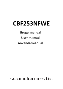 Bruksanvisning Scandomestic CBF253NFWE Kyl-frys