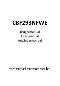 Brugsanvisning Scandomestic CBF293NFWD Køle-fryseskab