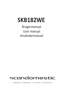 Brugsanvisning Scandomestic SKB182WE Køle-fryseskab