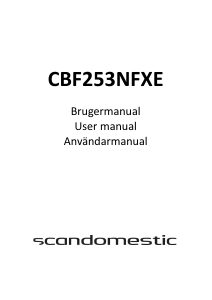 Bruksanvisning Scandomestic CBF253NFXE Kyl-frys