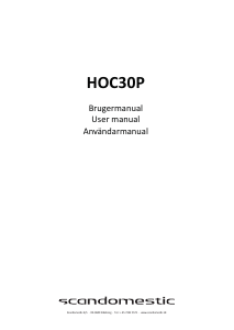 Brugsanvisning Scandomestic HOC30P Kogesektion