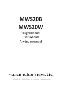 Brugsanvisning Scandomestic MWS20B Mikroovn