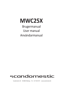 Bruksanvisning Scandomestic MWC25X Mikrovågsugn
