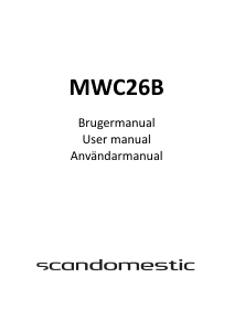 Bruksanvisning Scandomestic MWC26B Mikrovågsugn